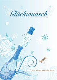 Glückwunsch - lass den Korken knallen!