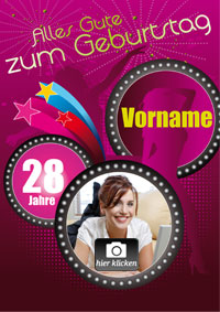 Geburtstagskarte Dance Party