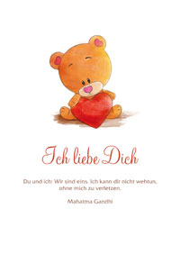 Teddybär mit Herz