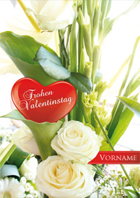 Eleganter Blumenstrauß zum Valentinstag