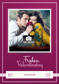 Frohen Valentinstag, Karte mit Ihrem Foto
