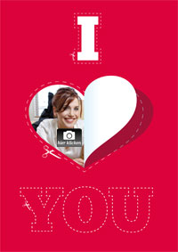 I love you zum Ausschneiden