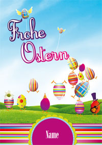 Akrobatische Ostereier