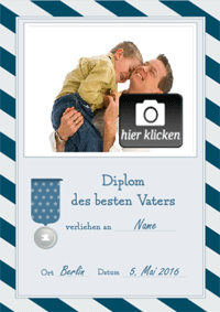 Diplom für den besten Vater