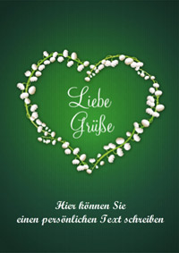 Liebe Grüße mit Maiglöckchen