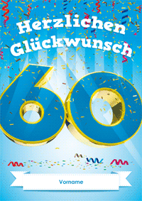 Geburtstag 60 Jahre
