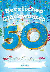 Geburtstag 50 Jahre