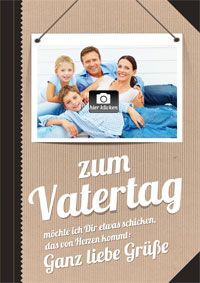 Liebe Grüße zum Vatertag mit Foto