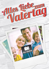 Vatertagskarte mit Foto