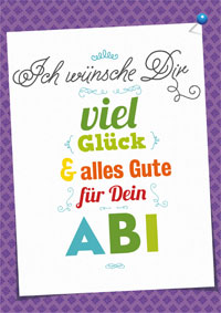 Viel Glück für Dein Abitur