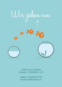 Familie Goldfisch zieht um