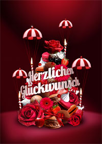 Zaubertorte - Herzlichen Glückwunsch