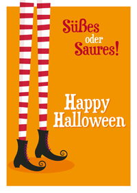 Halloween-Grüße: Süßes oder Saures!