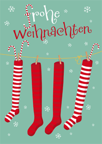 Lustige Weihnachtsstrümpfe