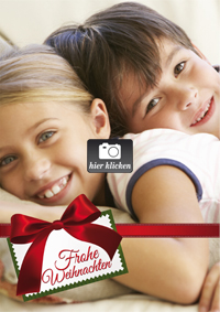 Weihnachtskarte mit Ihrem Foto