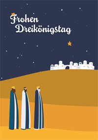 Frohen Dreikönigstag