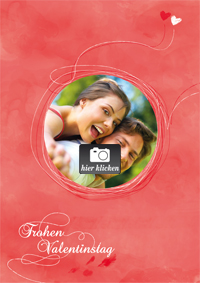 Valentinskarte mit Foto
