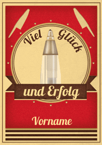 Viel Glück (personalisierbar)