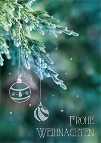 Weihnachtskarte mit Tannenbaum