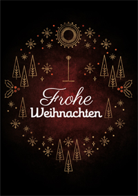 Elegante Weihnachtskarte
