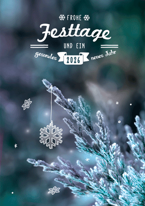 Frohe Festtage und ein gesundes neues Jahr