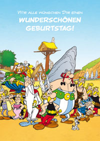 Geburtstagskarte Asterix