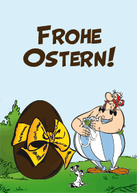 Frohe Ostern mit Obelix