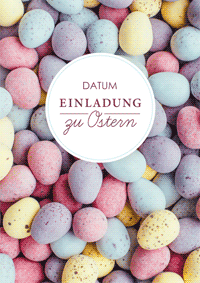 Einladungskarte zu Ostern