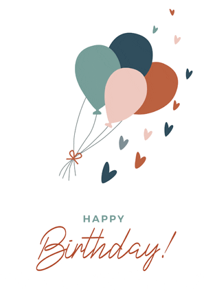 Geburtstagskarte - Happy birthday