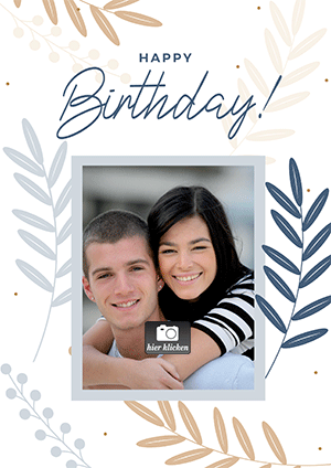 Geburtstagskarte - Happy birthday